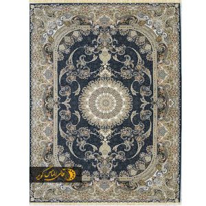 فرش طرح گلاریس کد 6090 دودی