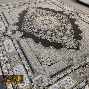 فرش 1200 شانه کاشان طرح راشل دودی