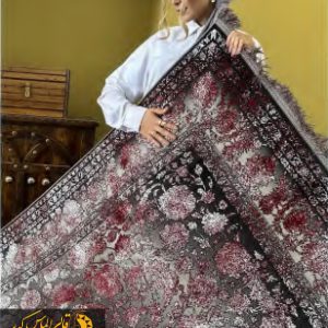 فرش ماشینی قرمز  700 شانه کد 73017