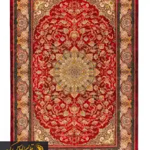 فرش ماشینی تندیس قرمز 1500 شانه طرح دستبافت تبریز – کد 2000000134
