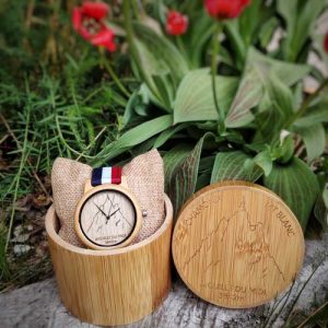 aiguille du midi bamboo watch
