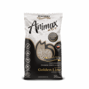 AnimaxKot Golden Line 3mm, żwirek zbrylający - peletka 3mm - opakowanie 20L