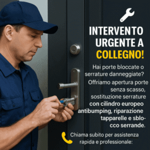 intervento di apertura porta blindata a Collegno Torino