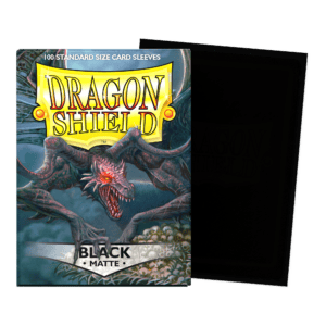 Dragon Shield Standard Matte Sleeves – Black (100ct)
