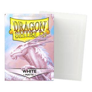 Dragon Shield Standard Matte Sleeves – White (100ct)