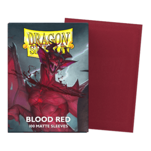 Dragon Shield Standard Matte Sleeves – Blood Red (100ct)