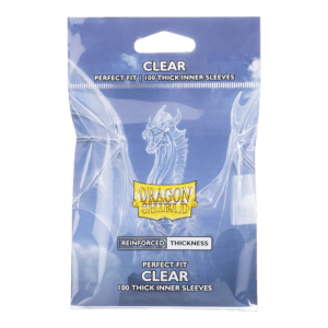 Dragon Shield Perfect Fit Standard Thick Inner Sleeves – Clear (100ct)