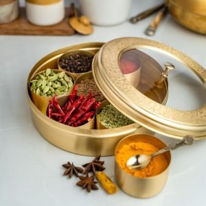 brass masala box fir kitchen