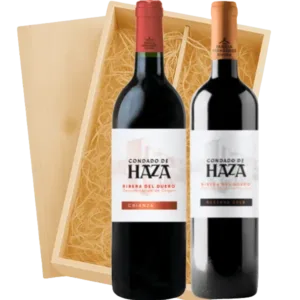 Geschenkkist met Condado de Haza Crianza & Reserva