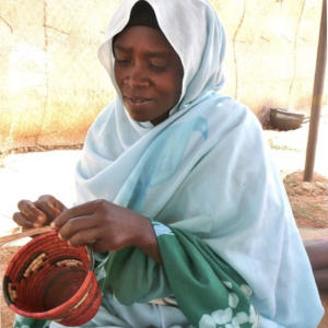 Nubian basket weaver