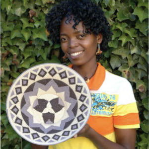 Swazi sisal basket weaver