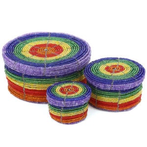 Kenya Beaded Wire Baskets | Buy Fair Trade African baskets at basketsofafrica.com