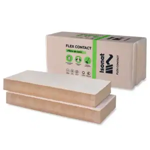 ISONAT Flex plus H Contact 55kg/m3 - λ 0,036 - Panneaux isolants en laine de bois