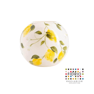 Design vaas bolvase - Fidrio Handpainted Lemon