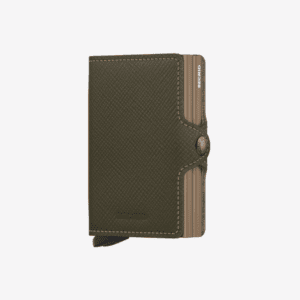 Twinwallet Saffiano Olive