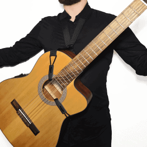 Guitar strap with hook
