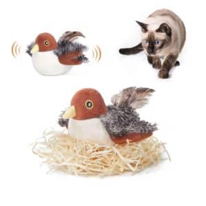 Simulated Chirping Bird Cat Toy