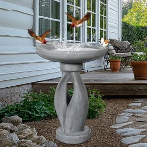 Tall Concrete Bird Bath