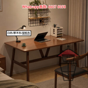 DK69 學生/兒童 [胡桃色面] 書枱/寫字桌 Classic Wooden Desk for Children 深 60cm/80cm 可作餐桌