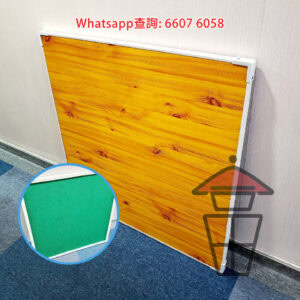 GM901-B 純木紋 雙面麻雀板 PVC包邊 Two-side Mahjong Board 88x88cm 飯枱/打牌兩用 正面打牌 背面木紋面