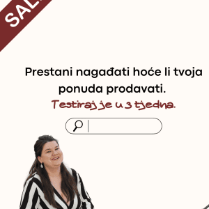 Postavi i testiraj dobitnu ponudu u 3 tjedna
