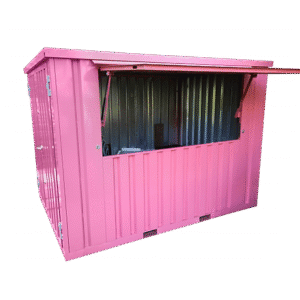 Container bar pliable 3 x 2m- Rose RAL 3014