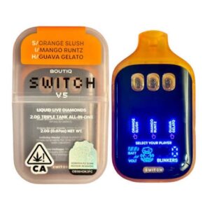 “ORANGE SLUSH” (S) × “MANGO RUNTZ” (I) × “GUAVA GELATO” (H)