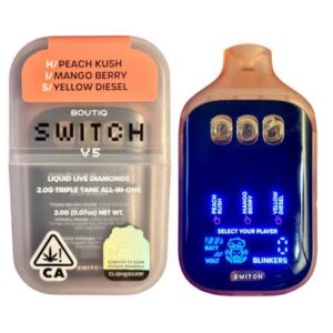 “PEACH KUSH” (H) × “MANGO BERRY” (I) × “YELLOW DIESEL” (S)