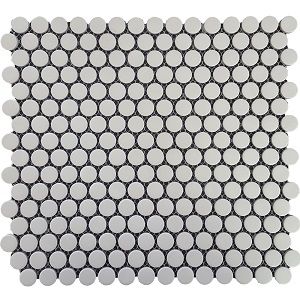 PENNY ROUND WHITE ON SHEET