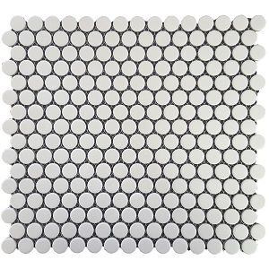 PENNY ROUND WHITE ON SHEET
