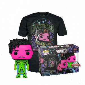Pack Funko Pop + T-Shirt / Infinity Killmonger / What If … / Marvel / Etiquette Spécial édition