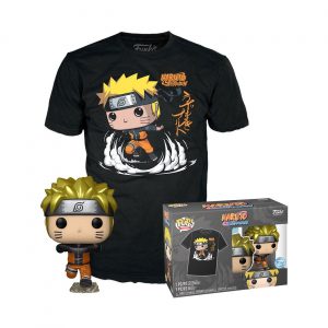 Pack Funko Pop + T-Shirt / Naruto Uzumaki / Shippuden / Etiquette Funko Spécial édition