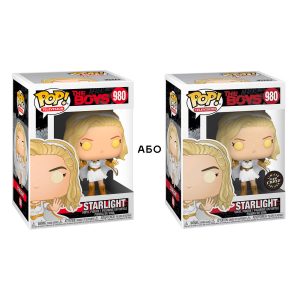 Lot 2 Figurines Funko Pop / Starlight N°980 / The Boys (1Normal+1Glow Chase)