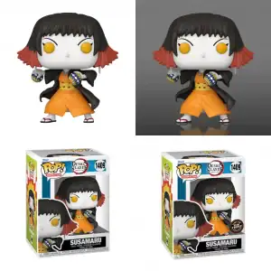 Lot 2 Figurines Funko Pop / Susamaru N°1409 / Demon Slayer / Précommande / 1 Glow Chase + 1 Normal