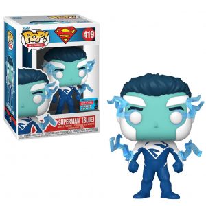Figurine Funko Pop / Superman (Blue) N°419 / Dc Comics / 2021 Fall Convention Limited Edition