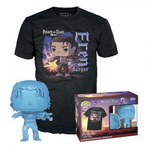Pack Funko Pop + T-Shirt / Eren Jaeger / Attaque Des Titans