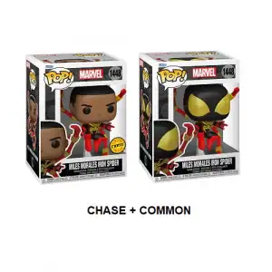Lot 2 Figurines Funko Pop / Miles Morales Iron Spider N°1448 / Marvel ( 1 Chase + 1 Normal )