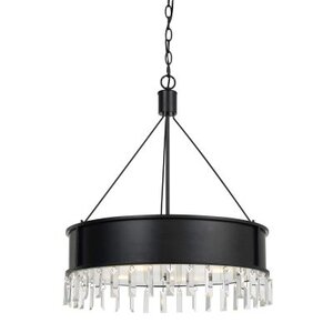 Roby 4-Light Metal Chandelier – Iron Finish