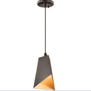 Kichler Contemporary 1-light pendant with Olde Bronze metal shade and transitional design