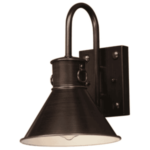 Telluride 12-inch 1-light outdoor wall sconce, medium-base bulb compatible, exterior porch and entry lighting fixture