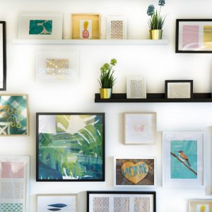 modern wall decor with gallery wall