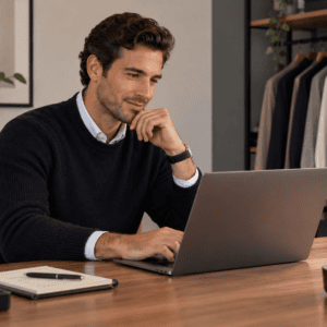 Hourly men's personal shopper and virtual style advice consultation