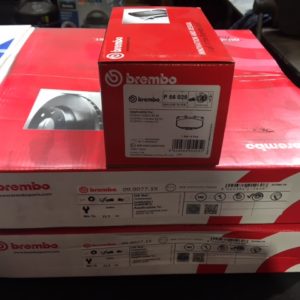 09.9077.1X BREMBO ROTORS & PADS WRX
