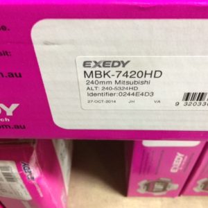 MBK-7420HD MITSUBISHI EVO 7 H/D CLUTCH KIT