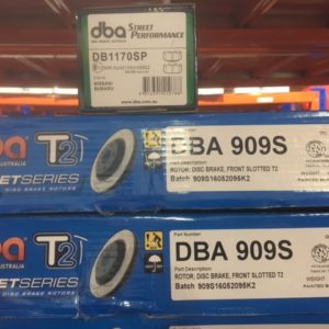 DBA909S NISSAN FRONT SLOTTED ROTORS & PADS