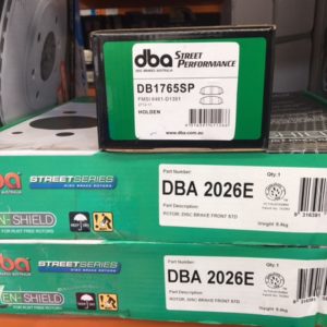 DBA2026E DB1765SP VE V6 FRONT ROTORS & PADS