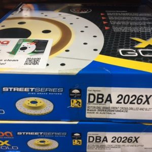 DBA2026X VE V6 XDRILLED FRONT ROTORS