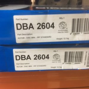 DBA2604 HSV VE & VF REDLINE FRONT ROTORS