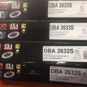 DBA2632S DBA2633S  FRONT & REAR SLOTTED ROTORS SRT8