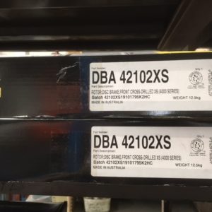 DBA42102XS BA FPV & GTP DBA XDRILLED FRONT ROTORS